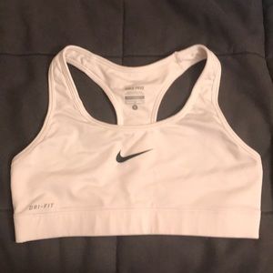 White Nike Sports Bra